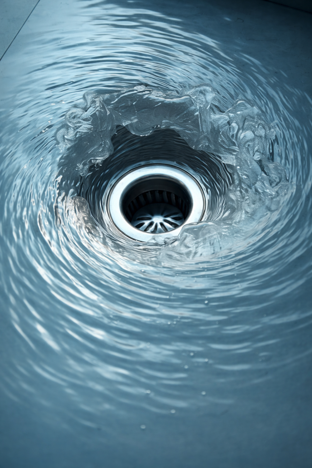 Clogged drain being cleared during a drain cleaning service call in Seattle