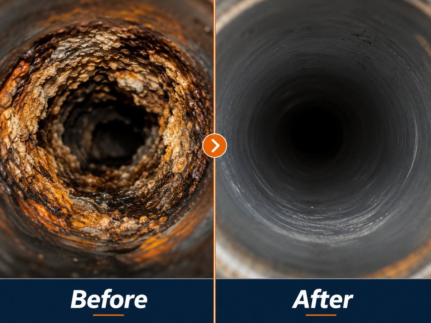Before and after drain jetting near me Seattle hydrojet service results